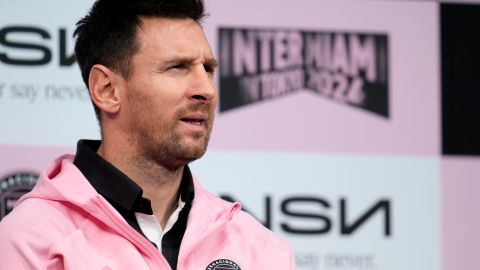 Tokyo (Japan), 06/02/2024.- Inter Miami's forward Lionel Messi of Argentina attends a press conference in Tokyo, Japan, 06 February 2024. Inter Miami will face J-League Vissel Kobe for a friendly soccer match on 07 February. (Futbol, Amistoso, Japón, Tokio) EFE/EPA/FRANCK ROBICHON