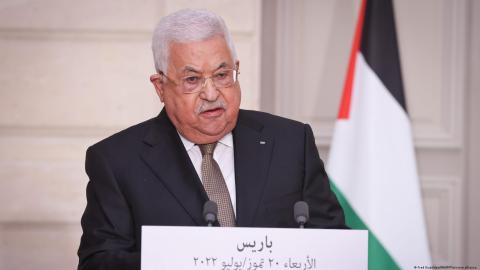 El presidente palestino Mahmud Abbas.