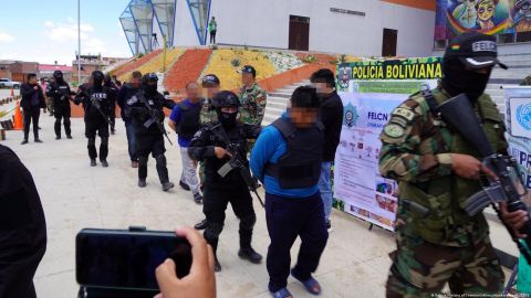 Los sospechosos fueron capturados en una zona selvática de Bolivia.