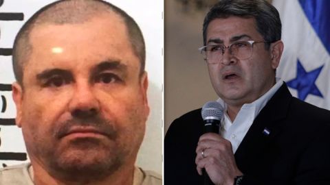Joaquín "El Chapo" Guzmán y el expresidente de Honduras, Juan Orlando Hernández.