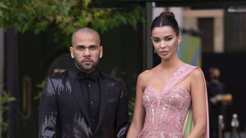 Dani Alves y Joana Sanz en el 2021.