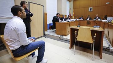 Dani Alves durante su juicio en la Audiencia de Barcelona.