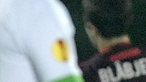 Rio Ave's Yonathan Del Valle, right, from Venezuela celebrates after scoring the opening goal against Aalborg BK during their Europa League Group J soccer match, in Vila do Conde, Portugal, Thursday Dec. 11, 2014. (AP Photo/Paulo Duarte)