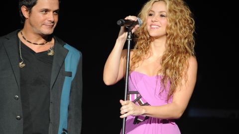 Alejandro Sanz y Shakira en 2008.