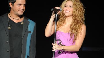 Alejandro Sanz y Shakira en 2008.