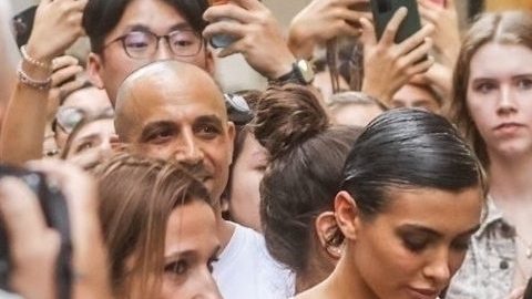 Bianca Censori y Kanye West en Florencia, Italia.