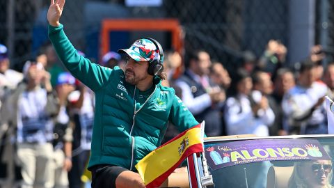 Ciudad de México, 29 de octubre de 2023. Fernando Alonso durante la carrera del Gran Premio de México 2023 de Fórmula 1, celebrada en el Autódromo Hermanos Rodríguez. Foto: Imago7/Etzel Espinosa