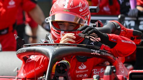 Ciudad de México, 29 de octubre de 2023. Charles Leclerc durante la carrera del Gran Premio de México 2023 de Fórmula 1, celebrada en el Autódromo Hermanos Rodríguez. Foto: Imago7/Etzel Espinosa