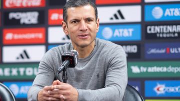 Jaime Lozano, entrenador de la Selección de México en la conferencia de prensa posterior al partido amistoso ante la selección de Colombia, celebrado en Los Ángeles.