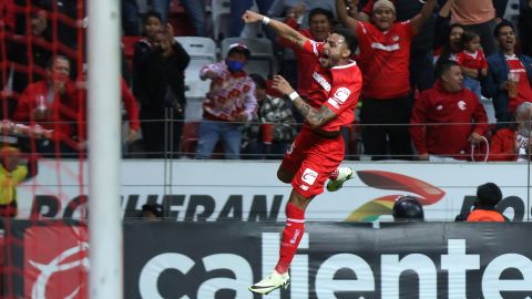 Toluca, Estado de México a 3 de febrero de 2024. , durante el partido de la jornada 5 de torneo Clausura 2024 de la Liga BBVA MX, entre los Diablos Rojos del Toluca FC y los Esmeraldas del León, celebrado en el estadio Nemesio Diez. Foto: Imago7/Jesús Esquivel