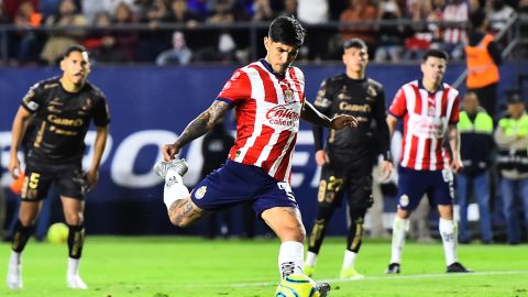 El anotador de los dos goles de 'Chivas' sobre Atlético de San Luis, Víctor Guzmán no tendrá acción este martes contra el Hamilton Forge de Canadá. Foto Olimpia Pérez.