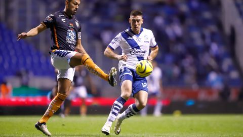 Puebla, Puebla a 20 de febrero de 2024. , durante el partido correspondiente a la jornada 9 del torneo Clausura 2024 de la Liga BBVA MX, entre los camoteros de Puebla FC y los Tuzos de Pachuca, realizado en el Estadio Cuauhtémoc. Foto: Imago7/Carlos Milanés