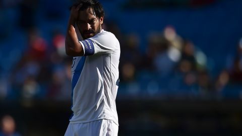 Charlotte, Carolina del Norte, Estados Unidos, 15 de julio de 2015. Carlos Ruiz, durante el partido de la fase de grupos de la Copa Oro 2015, entre la Seleccion de Cuba y la Selección de Guatemala, celebrado en el estadio Bank of America. Foto: Imago7/Etzel Espinosa