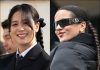 Jisoo y Rosalía en el desfile de Dior.