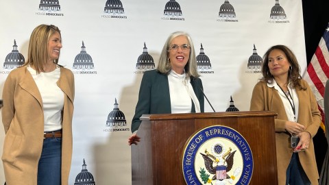 Katherine Clark, látigo demócrata en la Cámara, y copresidenta del DPCC.