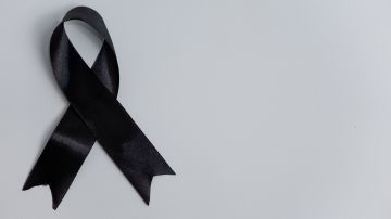 Condolence,Ribbon,On,A,White,Background