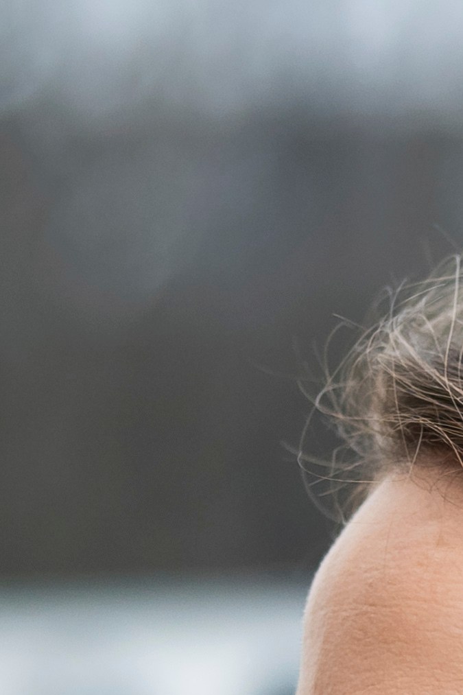 Natalie Portman llegando al desfile de Dior.