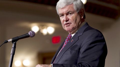 Newt Gingrich, expresidente de la Cámara de Representantes