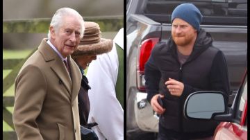 El rey Carlos III y el príncipe Harry, miembros de la familia real británica.