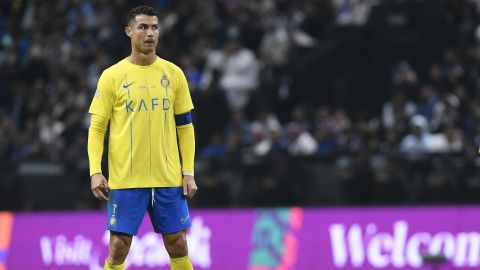 Riyadh (Saudi Arabia), 08/02/2024.- Cristiano Ronaldo of AL-Nassr looks on during the Riyadh Season Cup 2024 final soccer match between Al Hilal and Al Nassr in Riyadh, Saudi Arabia, 08 February 2024. (Arabia Saudita) EFE/EPA/STR