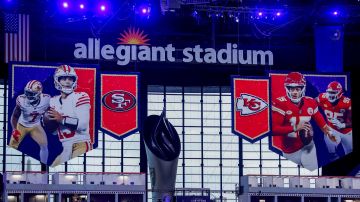 El Allegiant Stadium de Las Vegas albergará el Super Bowl LVIII el 11 de febrero.