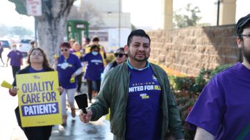 Trabajadores de lso hospitales salieron a manifestarse el pasado enero.