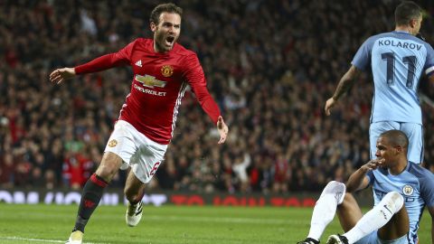 Juan Mata durante su etapa en el Manchester United.