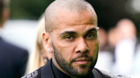 Brazilian soccer player Dani Alves attends the first ever Earthshot Prize Awards Ceremony at Alexandra Palace in London on Sunday 17th October. Created by Prince William and The Royal Foundation, The Earthshot Prize has led an unprecedented global search for the most inspiring and innovative solutions to the greatest environmental challenges facing the planet. (AP Photo/Alberto Pezzali, pool)