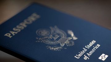 Cubierta de un pasaporte de Estados Unidos.