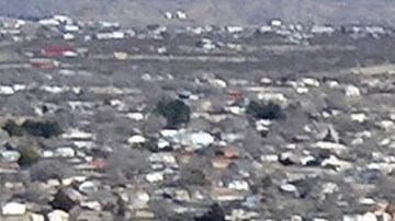 Casa dañadas por el fuego en la ciudad de Borger-Hutchinson en Texas.