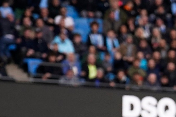 El noruego Erling Haaland durante un momento del partido del fin de semana entre el Manchester City y Manchester United que ganaron los Citizens.