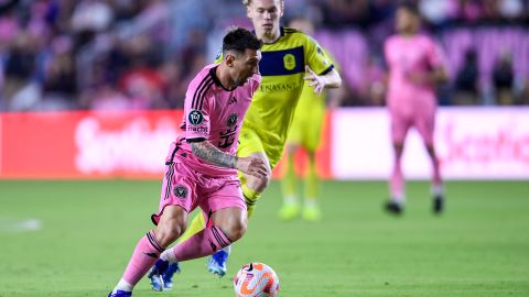 El astro argentino Lionel Messi durante el partido del miércoles en el que el Inter Miami selló su pase a los cuartos de final de la Concachampions.