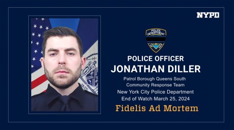 Agente de policía de la ciudad de Nueva York fue asesinado a tiros durante una parada de tráfico