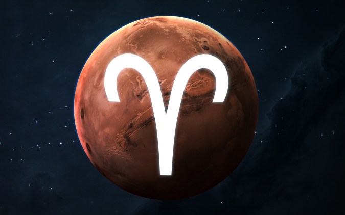 El planeta regente de los Aries es Marte, el gobernante de las pasiones.