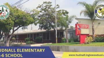 La escuela elemental Hudnall es una de las escuelas programas para cerrar en Inglewood. (Fotos Escuela Hudnall)