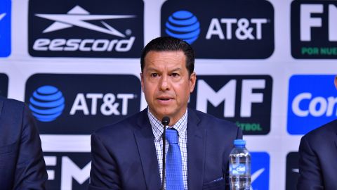 Toluca, Estado de México, 5 de enero de 2023. Armando Archundia, presidente de la Comisión de Árbitros, durante una conferencia de prensa posterior a la participación del arbitraje mexicano en la Copa Mundial de la FIFA Qatar 2022, celebrada en la Federación Mexicana de Futbol. Foto: Imago7/ Arturo Hernández