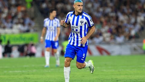 Monterrey, Nuevo León, 9 de julio de 2023. Germán Berterame, durante el partido de la jornada 2 del torneo Apertura 2023 de la Liga BBVA MX, entre los Rayados del Monterrey los Rojinegros del Atlas, celebrado en el estadio BBVA. Foto: Imago7/ Jorge Mendoza