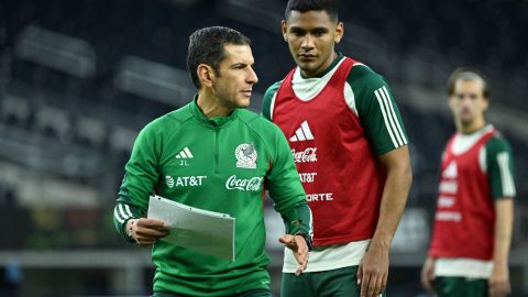 Arlington, Texas, Estados Unidos, 8 de septiembre de 2023. Jaime Lozano, director tecnico durante un entrenamiento de la Selección Nacional de México previo a su partido del MEXTOUR 2023 contra la selección de Australia, celebrado en el AT&T Stadium. Foto: Imago7/Etzel Espinosa