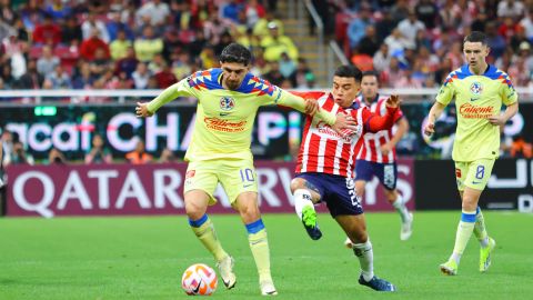 Zapopan, Jalisco, 6 de marzo de 2024. , durante el partido de ida de los Octavos de Final de la Champions Cup de la CONCACAF 2024, entre las Chivas Rayadas del Guadalajara y las Águilas del América, celebrado en el estadio Akron. Foto: Imago7/ Juan Carlos Nuñez Cubeyro.