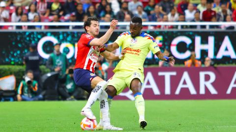 Zapopan, Jalisco, 6 de marzo de 2024. , durante el partido de ida de los Octavos de Final de la Champions Cup de la CONCACAF 2024, entre las Chivas Rayadas del Guadalajara y las Águilas del América, celebrado en el estadio Akron. Foto: Imago7/ Juan Carlos Nuñez Cubeyro.