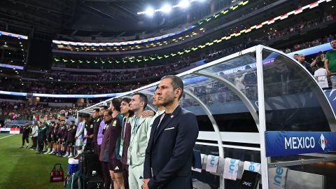 Arlington, Texas, Estados Unidos, 21 de marzo de 2024. Jaime Lozano, director técnico, durante el partido de Semifinal del Final Four de la Liga de Naciones de la Concacaf 2023-2024, entre la Selección de Panamá y la Selección Nacional de México, celebrado en el AT&T Stadium. Foto: Imago7/ Etzel Espinosa