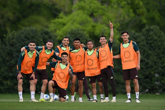 Una imagen que demuestra el buen ánimo que hay dentro de la Selección de México de cara a la instancia decisiva de la Nations League en donde se estarán viendo las caras ante Estados Unidos.