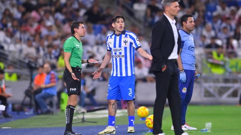 Monterrey, Nuevo León a 30 de Marzo de 2024. , durante el partido correspondiente a la jornada 13 del torneo Clausura 2024 de la Liga BBVA MX, entre los rayados de Monterrey y Chivas rayadas de Guadalajara, realizado en el estadio BBVA. Foto: Imago7/ Andrea Jiménez