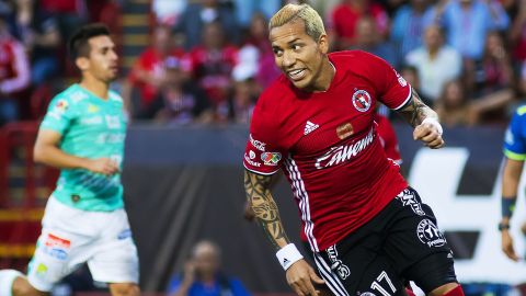 Dayro Moreno durante su época como jugador de Xolos de Tijuana.