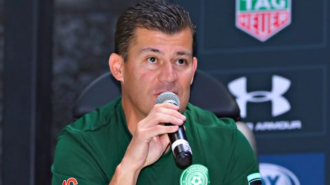 Ciudad de México, 29 de marzo de 2017. Ramon Ramirez, durante la conferencia previo al partido Copa de Leyendas, celebrado en Alboa Santa Fe. Foto: Imago7/Hugo Avila