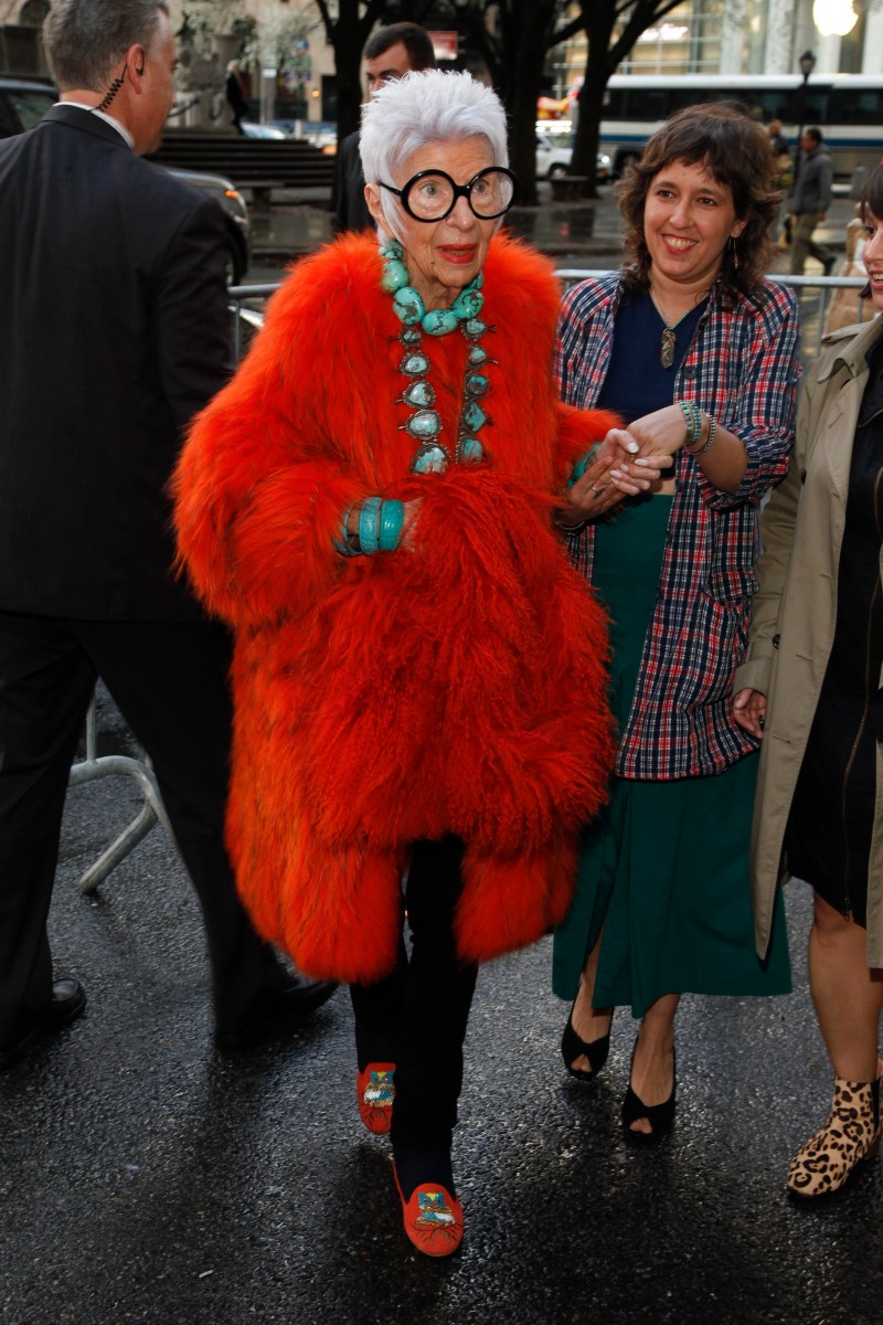 Iris Apfel en un evento en Nueva York.