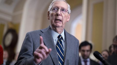 Mitch McConnell, líder de la minoría en el Senado