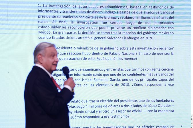 AMLO reprocha al The New York Times no haberse “disculpado” por el reportaje que lo vincula con el narco
