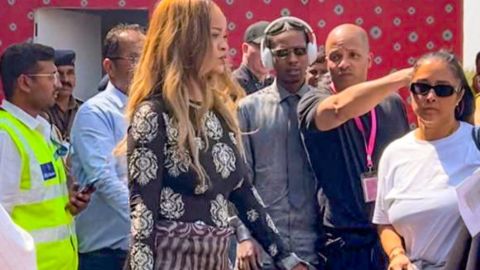 Rihanna llega a la India junto A$AP Rocky.