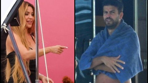 Shakira en Miami y Gerard Piqué en Europa.